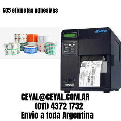 605 etiquetas adhesivas