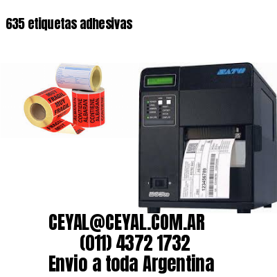 635 etiquetas adhesivas