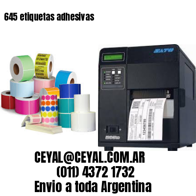 645 etiquetas adhesivas