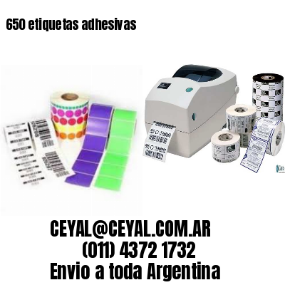 650 etiquetas adhesivas