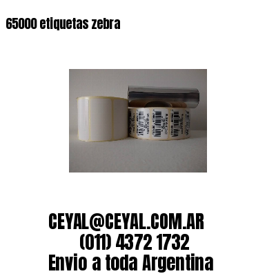 65000 etiquetas zebra