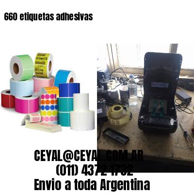 660 etiquetas adhesivas