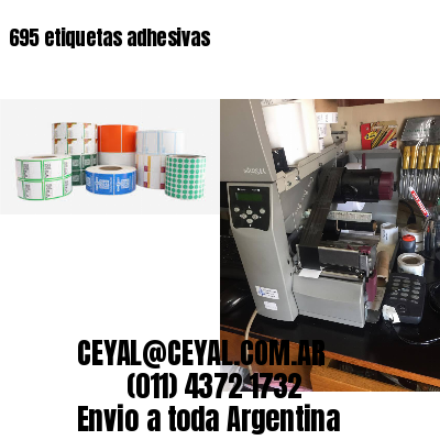 695 etiquetas adhesivas