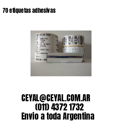 70 etiquetas adhesivas