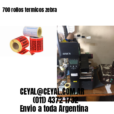 700 rollos termicos zebra