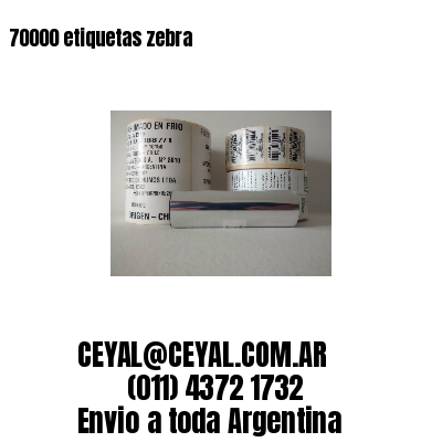 70000 etiquetas zebra