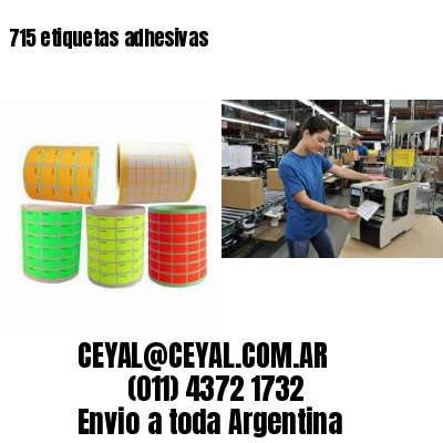 715 etiquetas adhesivas