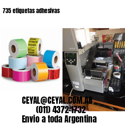 735 etiquetas adhesivas