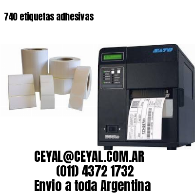 740 etiquetas adhesivas
