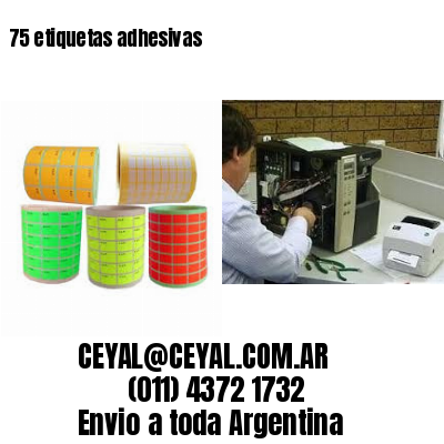 75 etiquetas adhesivas