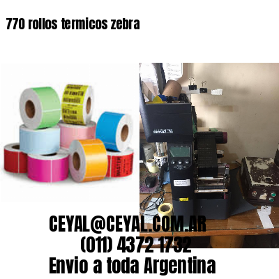 770 rollos termicos zebra