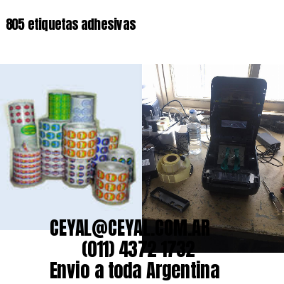 805 etiquetas adhesivas