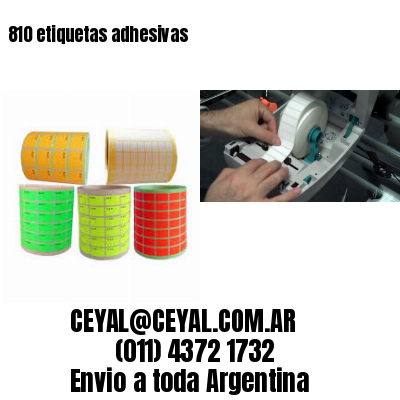 810 etiquetas adhesivas
