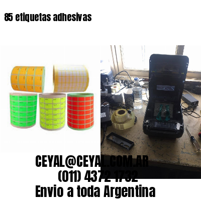 85 etiquetas adhesivas
