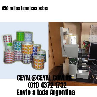 850 rollos termicos zebra