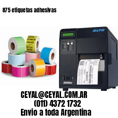 875 etiquetas adhesivas