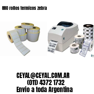 880 rollos termicos zebra