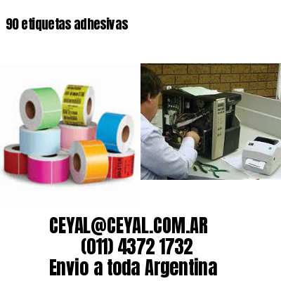 90 etiquetas adhesivas