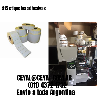 915 etiquetas adhesivas