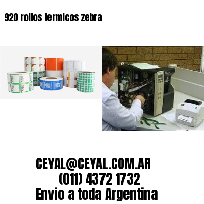 920 rollos termicos zebra
