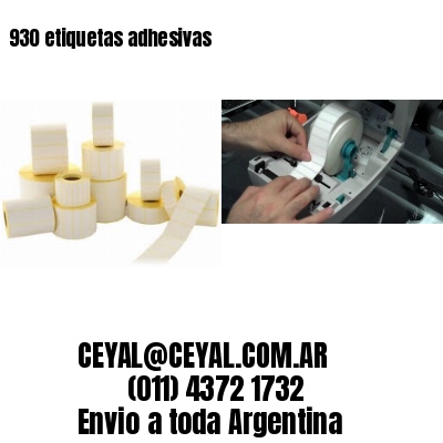930 etiquetas adhesivas