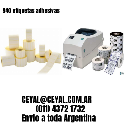 940 etiquetas adhesivas