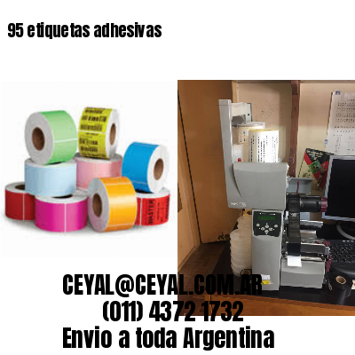 95 etiquetas adhesivas