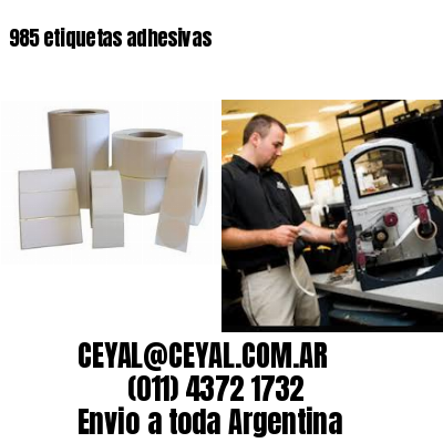 985 etiquetas adhesivas