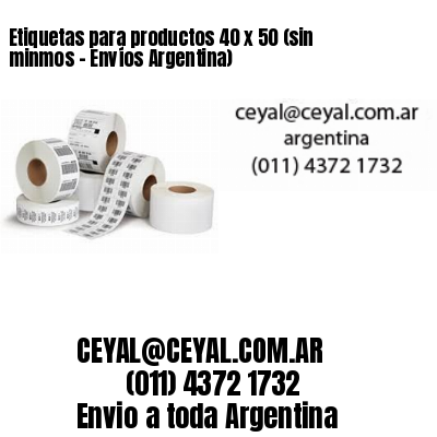 Etiquetas para productos 40 x 50 (sin minmos – Envíos Argentina)