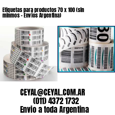 Etiquetas para productos 70 x 100 (sin minmos – Envíos Argentina)