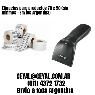 Etiquetas para productos 70 x 50 (sin minmos – Envíos Argentina)