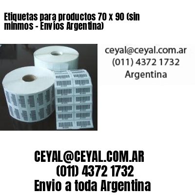 Etiquetas para productos 70 x 90 (sin minmos – Envíos Argentina)