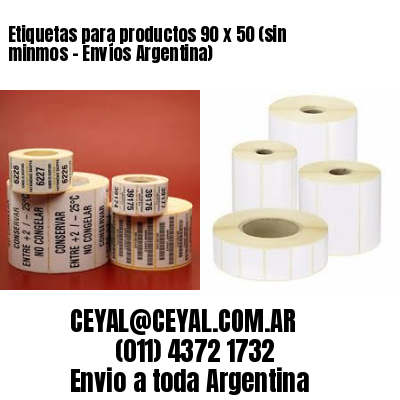 Etiquetas para productos 90 x 50 (sin minmos – Envíos Argentina)