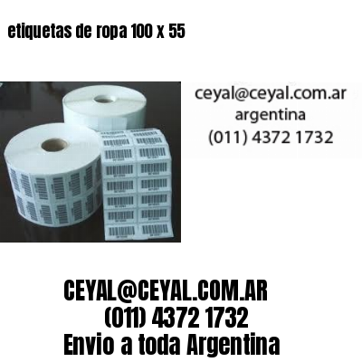 etiquetas de ropa 100 x 55