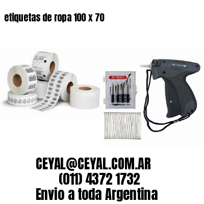 etiquetas de ropa 100 x 70
