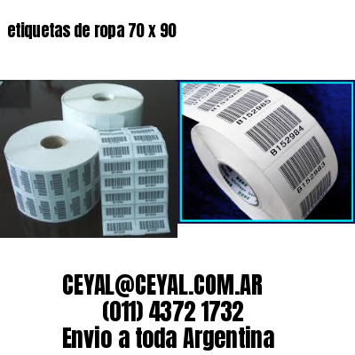 etiquetas de ropa 70 x 90