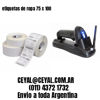 etiquetas de ropa 75 x 100