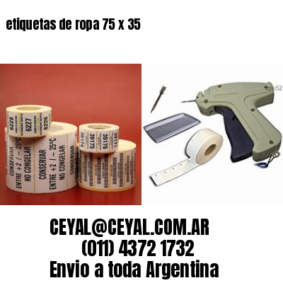 etiquetas de ropa 75 x 35