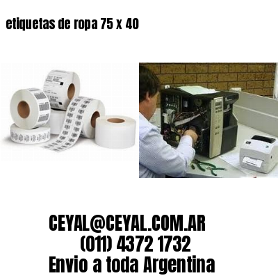 etiquetas de ropa 75 x 40