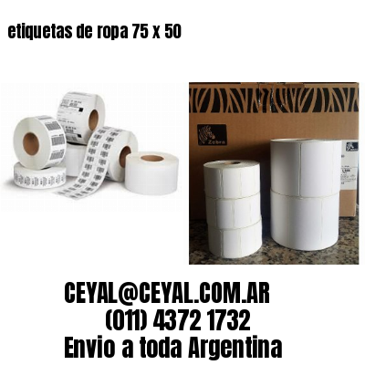 etiquetas de ropa 75 x 50