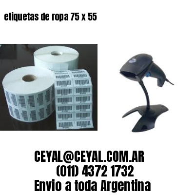 etiquetas de ropa 75 x 55