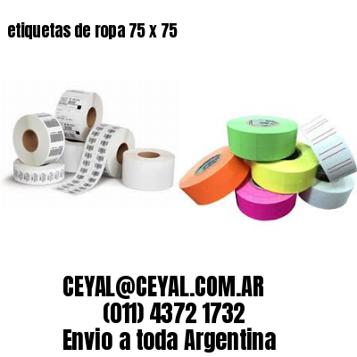 etiquetas de ropa 75 x 75