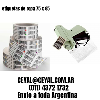 etiquetas de ropa 75 x 85