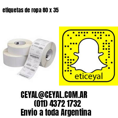 etiquetas de ropa 80 x 35