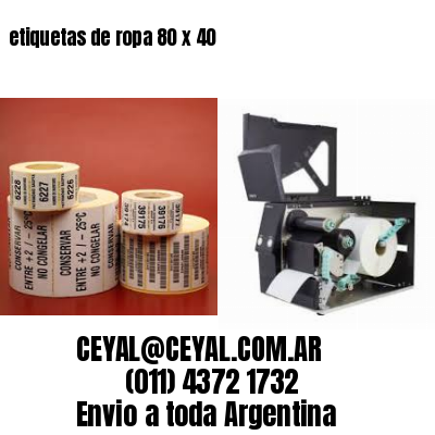 etiquetas de ropa 80 x 40