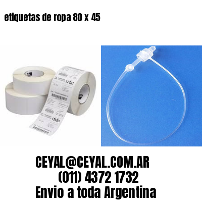 etiquetas de ropa 80 x 45