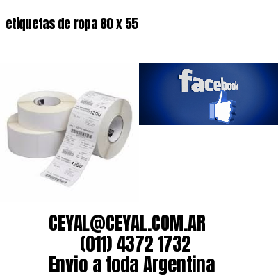etiquetas de ropa 80 x 55
