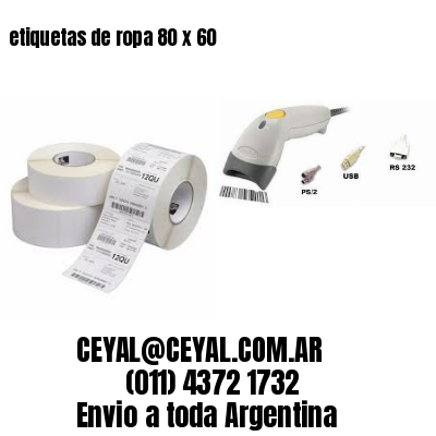 etiquetas de ropa 80 x 60