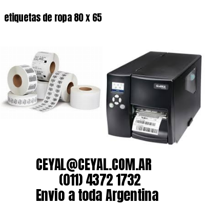etiquetas de ropa 80 x 65