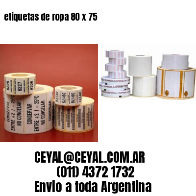 etiquetas de ropa 80 x 75